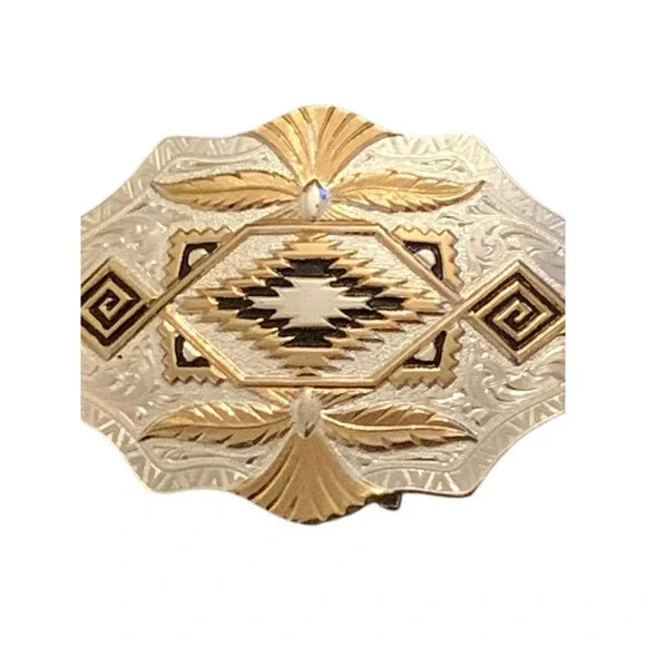 SOLD!!! Sold!!MONTANA SILVERSMITHS Silver Plated~Western belt buckle~ Columbus - Picture 7 of 12